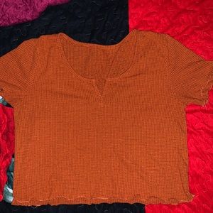 a cute fall orange top